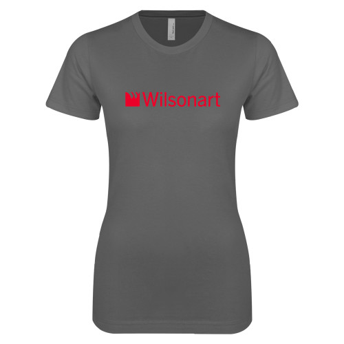 Next Level Womens Charcoal Boyfriend Tee-Wilsonart