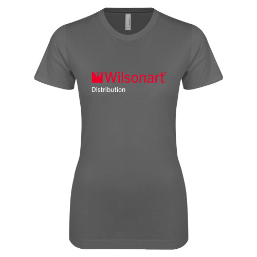 Next Level Womens Charcoal Boyfriend Tee-Wilsonart Distribution