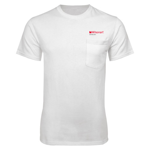 White T Shirt w/Pocket-Wilsonart Distribution
