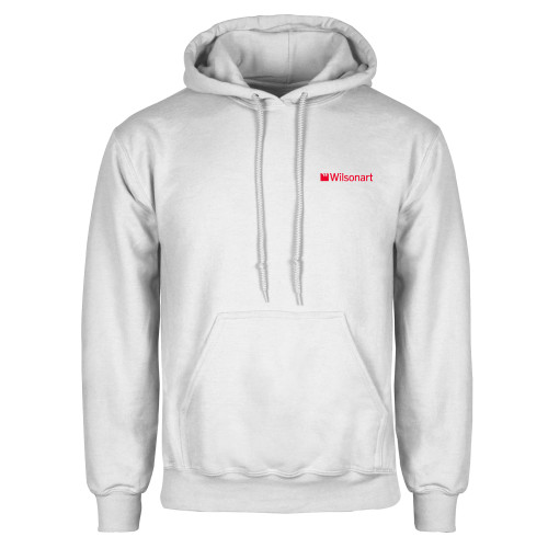 White Fleece Hoodie-Wilsonart