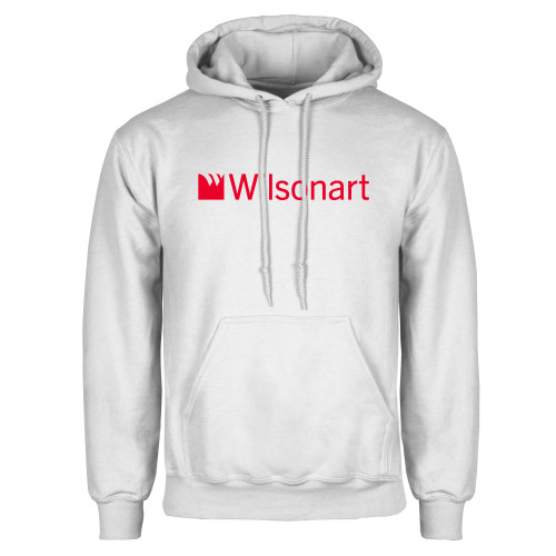White Fleece Hoodie-Wilsonart