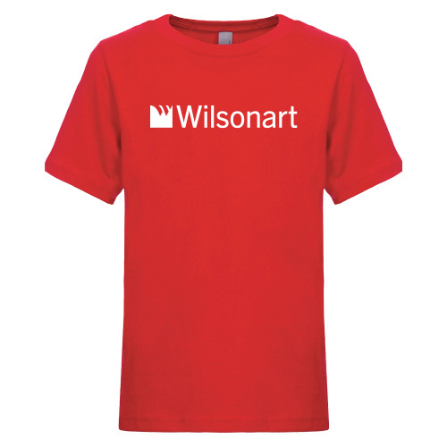 Next Level Youth Red Cotton Tee-Wilsonart