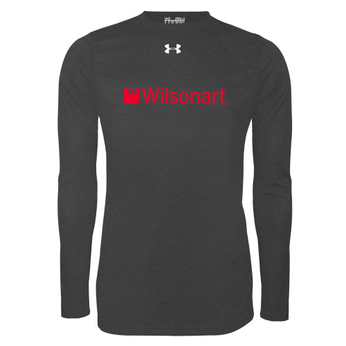 Under Armour Carbon Heather Long Sleeve Tech Tee-Wilsonart