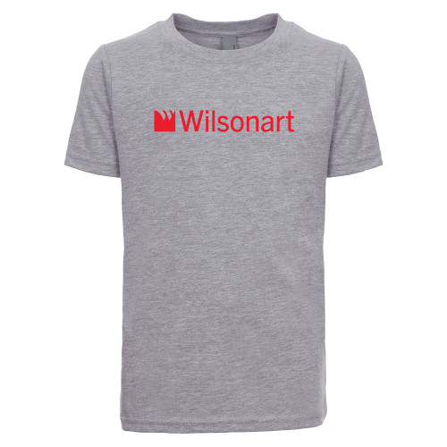 Next Level Youth Heather Grey Cotton Tee-Wilsonart