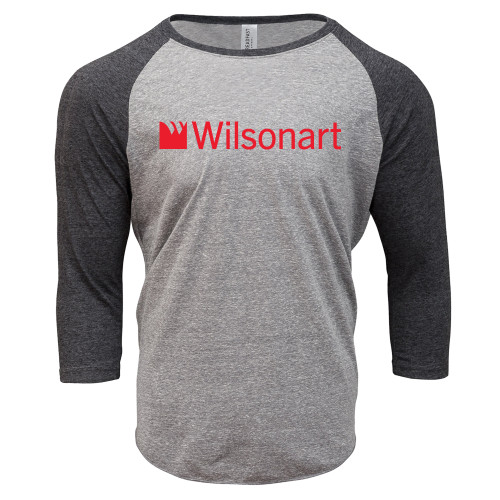 Threadfast Unisex Black Triblend 3/4 Sleeve Raglan-Wilsonart