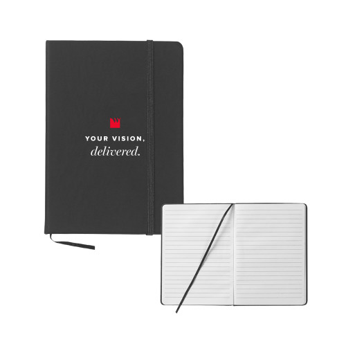 5x7 Black Hard Cover Journal-Your vision Deliverd Notebook