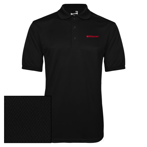 Black Dry Mesh Polo-Wilsonart