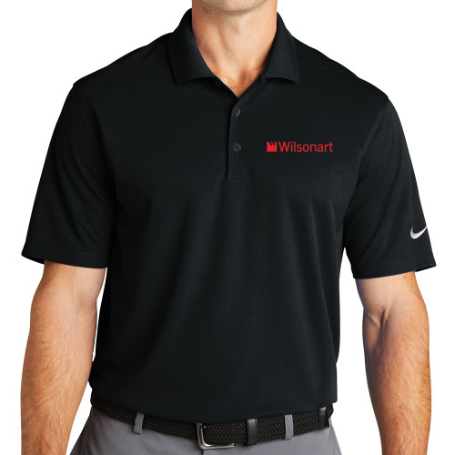 Nike Black Dri Fit Micro Pique 2.0 Polo-Wilsonart
