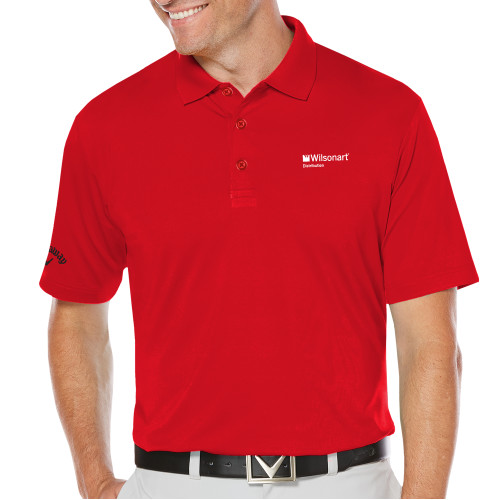 Callaway Red Opti Dri Chev Polo-Wilsonart Distribution