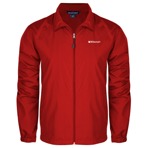 Red Full Zip Wind Jacket-Wilsonart