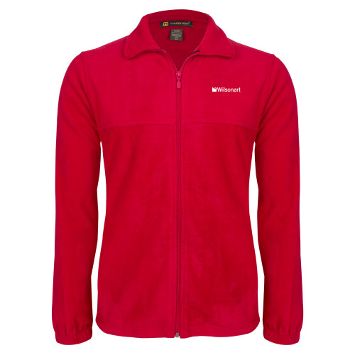 Red Fleece Full Zip Jacket-Wilsonart