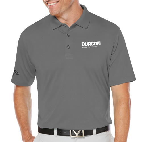 Callaway Steel Grey Opti Dri Chev Polo-Durcon A Wilsonart Company