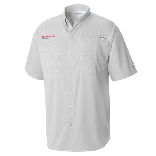 Columbia Cool Grey Tamiami Performance Short Sleeve Shirt-Wilsonart Distribution