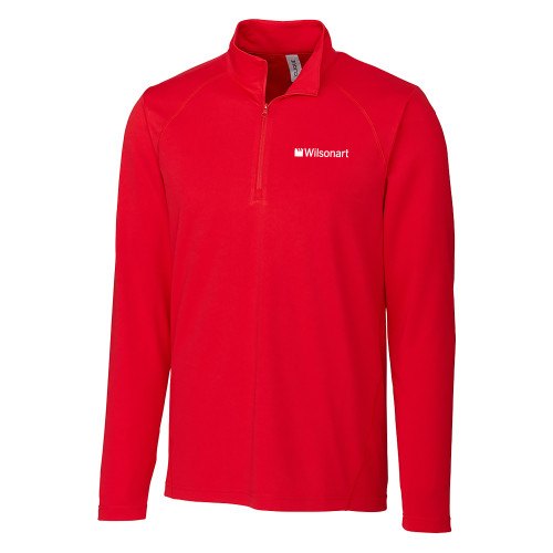 C&B Red Clique Ice Pique Half Zip-Wilsonart