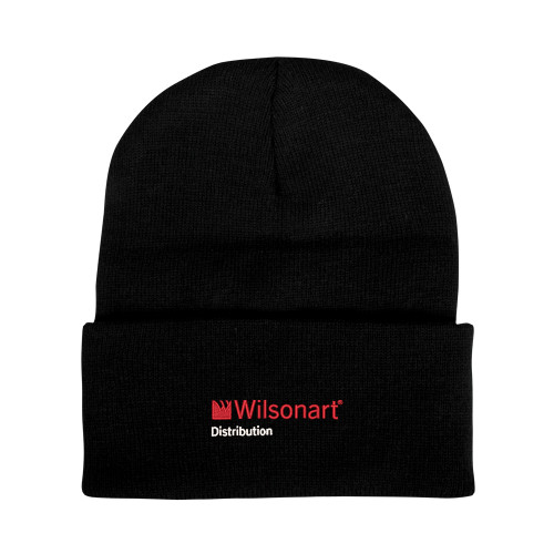 Black Knit Beanie w/Cuff-Wilsonart Distribution