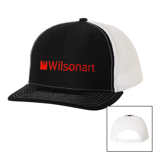 Richardson Black/White Trucker Hat-Wilsonart