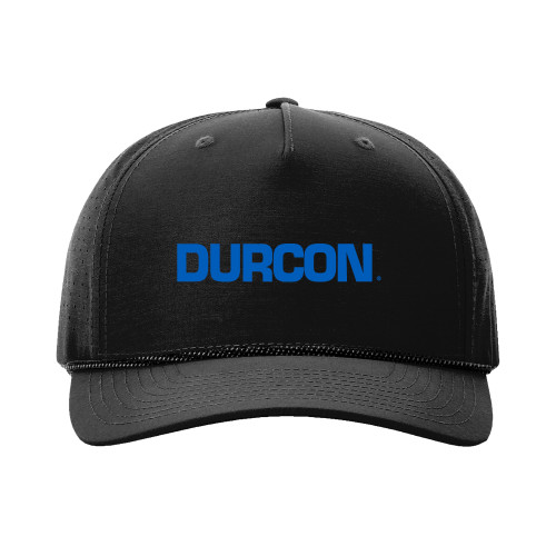 Richardson 355 Black Laser Performance Rope Cap-Durcon