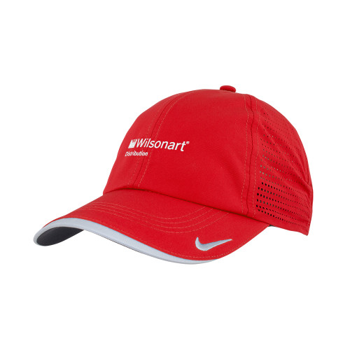 Nike Red Dri Fit Perforated Hat-Wilsonart Distribution