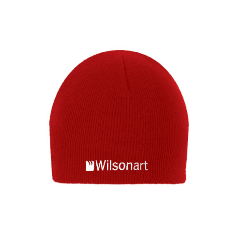 Red Knit Beanie-Wilsonart