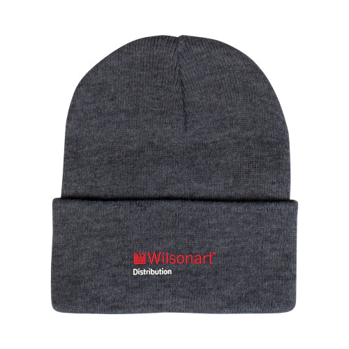 Grey Knit Beanie w/Cuff-Wilsonart Distribution