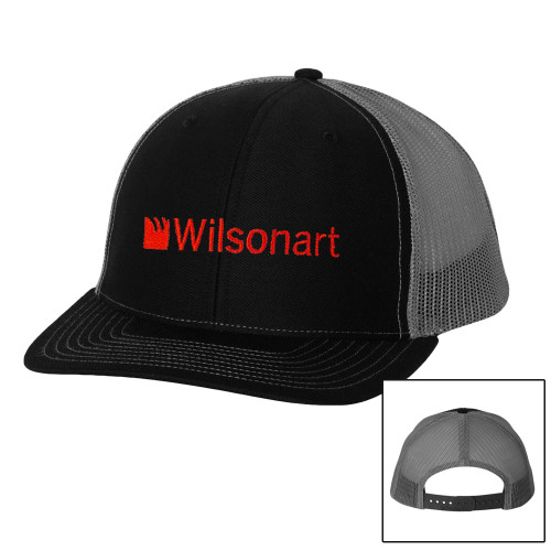 Richardson Black/Charcoal Trucker Hat-Wilsonart
