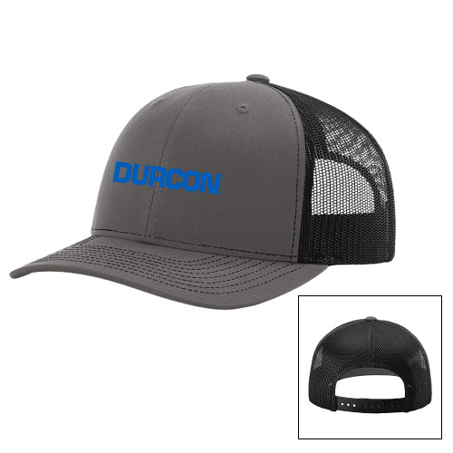 Richardson Charcoal/Black Trucker Hat-Durcon