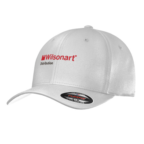 White Flexfit Structured Low Profile Hat-Wilsonart Distribution