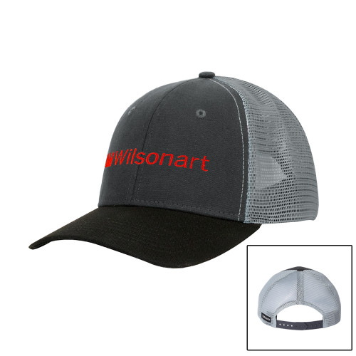 DRI DUCK Hudson Charcoal/Black Trucker Hat-Wilsonart