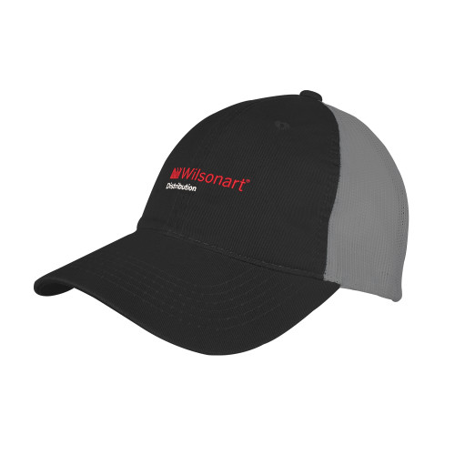 Black/Charcoal Mesh Back Unstructured Low Profile Hat-Wilsonart Distribution