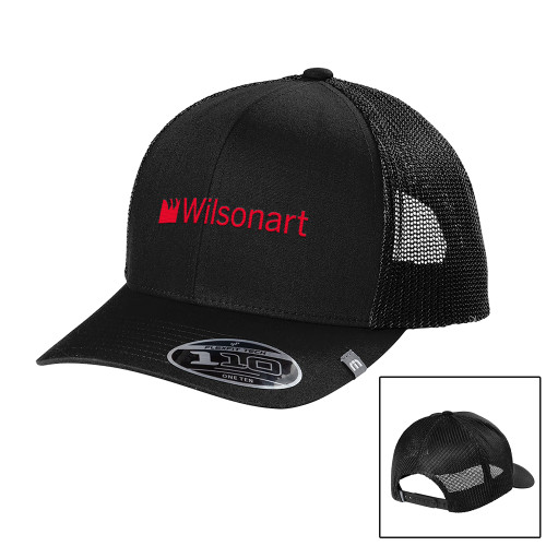 TravisMathew Black Trucker Cap-Wilsonart
