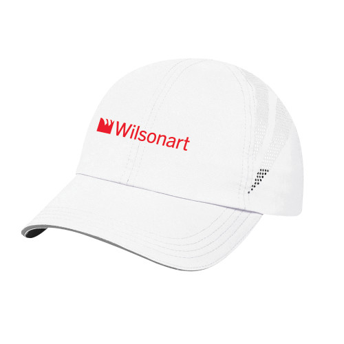 Womens White Performance Cap-Wilsonart