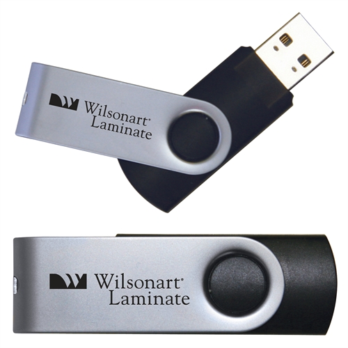 USB Black Mini Pen Drive 8G-Wilsonart Distribution Engraved