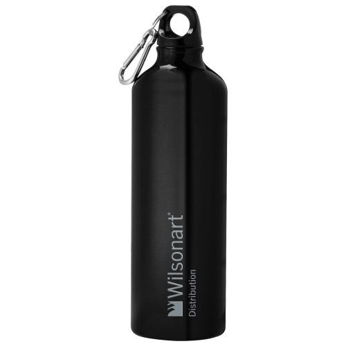 Venture Aluminum Black Bike Bottle 26oz-Wilsonart Distribution Engraved
