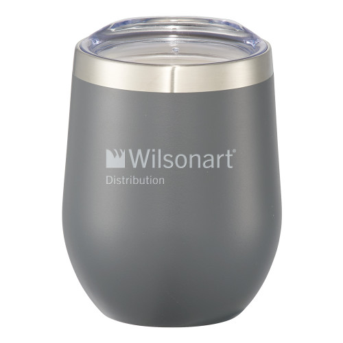 Corzo Vacuum Insulated Charcoal Cup 12oz-Wilsonart Distribution Engraved