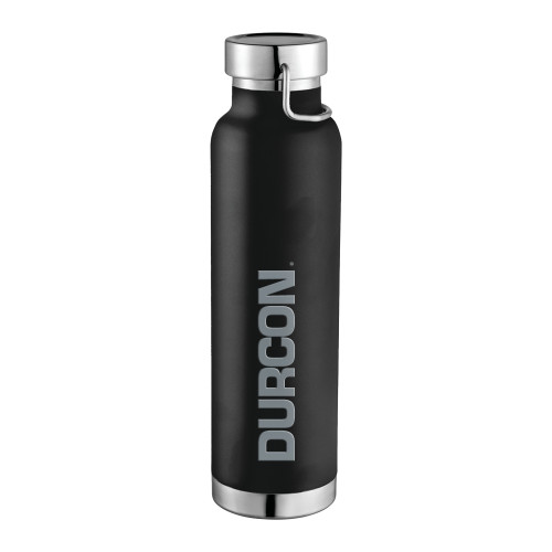 Thor Copper Vacuum Insulated Black Bottle 22oz-Durcon Engraved