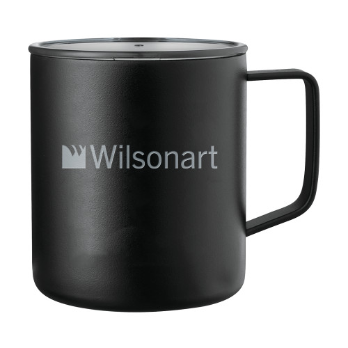 Rover Camp Vacuum Insulated Black Mug 14oz-Wilsonart Engraved