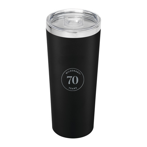 Thor Vacuum Insulated Black Tumbler 22oz-Wilsonart 70th Anniversary Badge Simplified Engraved