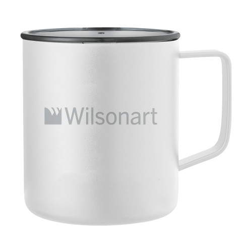 Rover Camp Vacuum Insulated White Mug 14oz-Wilsonart Engraved