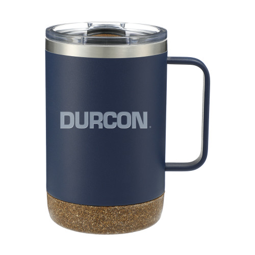 Valhalla Vacuum Insulated Camp Navy Mug 14oz-Durcon Engraved