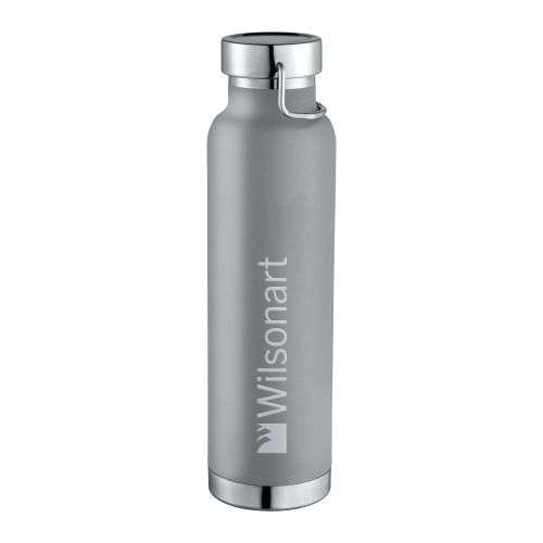 Thor Copper Vacuum Insulated Grey Bottle 22oz-Wilsonart Engraved