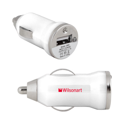 On the Go White Car Charger-Wilsonart
