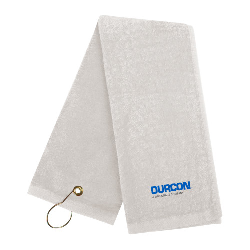 White Golf Towel-Durcon A Wilsonart Company