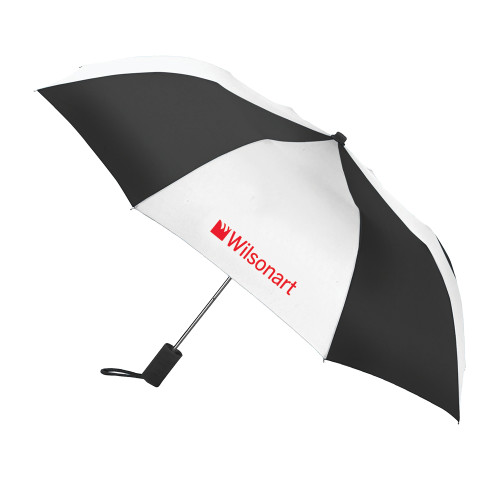 42 Inch Slim Stick Black/White Umbrella-Wilsonart