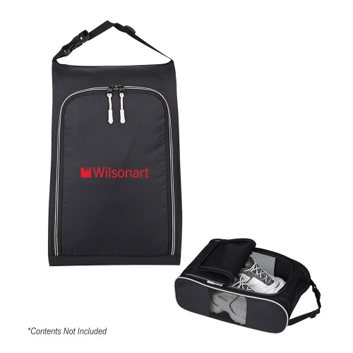 Crosstown Side Mesh Black Shoe Bag-Wilsonart
