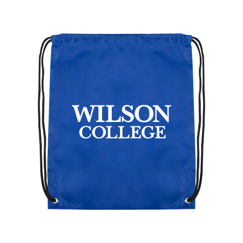  Royal Drawstring Backpack - Wilson College Primary Mark