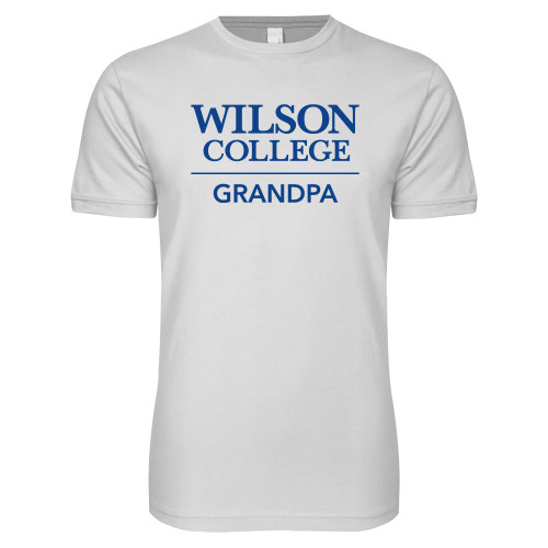 Next Level White SoftStyle T Shirt - Wilson College Grandpa