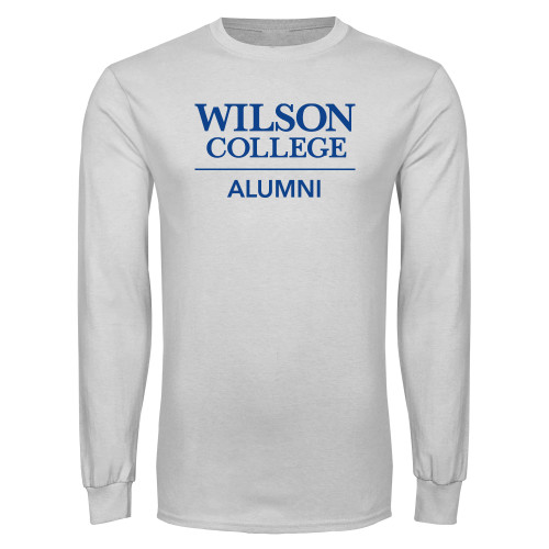  White Long Sleeve T Shirt - Wilson College Alumni