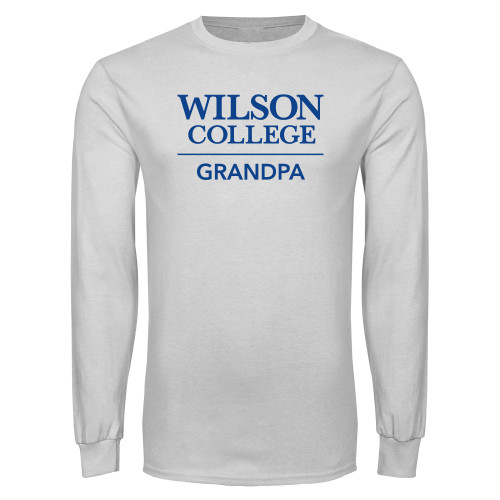  White Long Sleeve T Shirt - Wilson College Grandpa