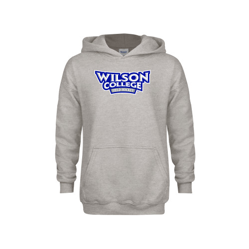  Youth Grey Fleece Hood - Wilson College Field Hockey