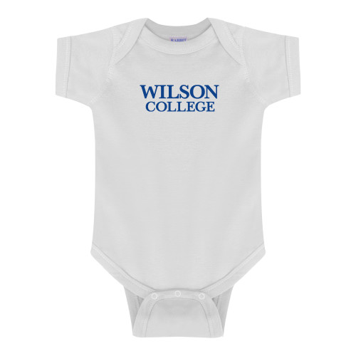  White Infant Onesie - Wilson College Primary Mark